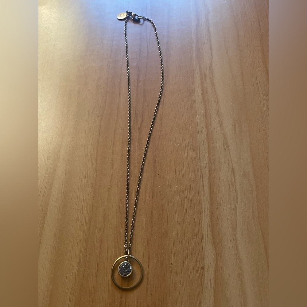 Larissa Loden  Gold Tone Pendant Necklace